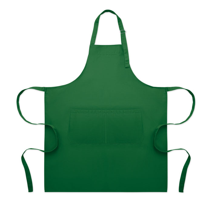 Tablier réglable promotionnel en polycoton 240 g/m² Gala Vert foncé